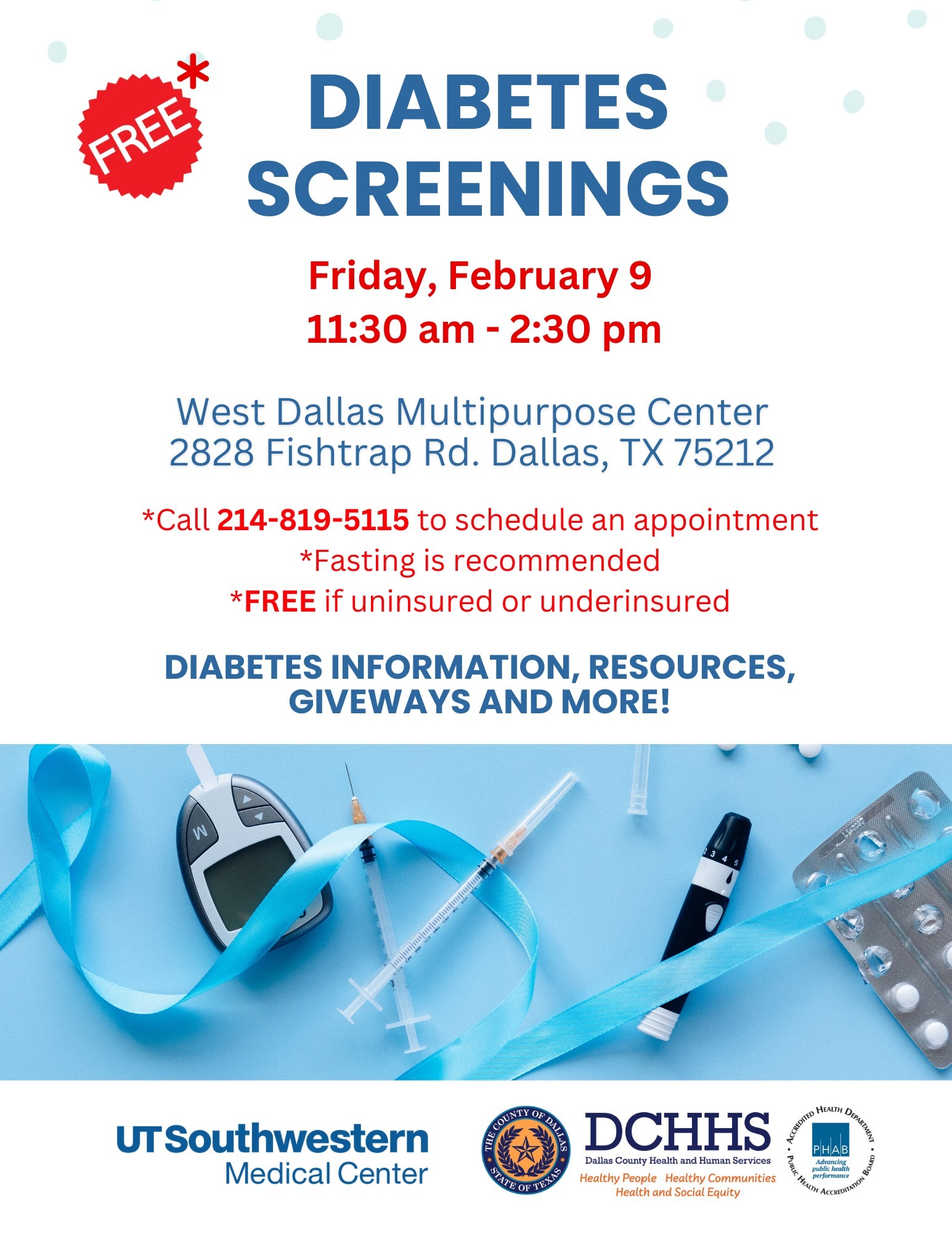 Free Diabetes Screenings   Dallas Free Press