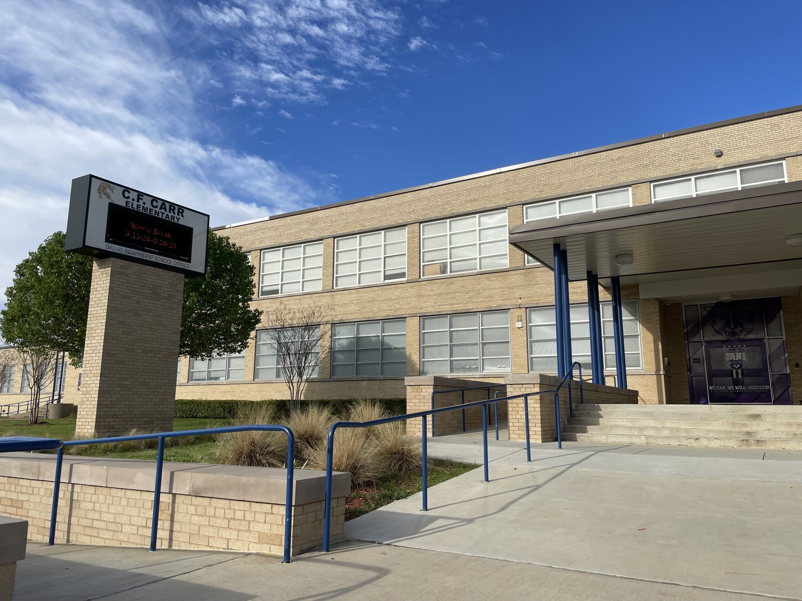 C.F. Carr Elementary received funding through Dallas ISD's 2015 and 2020 bond programs.