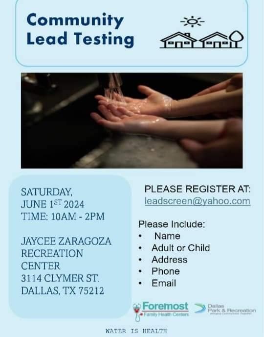 Community Lead Testing Dallas Free Press