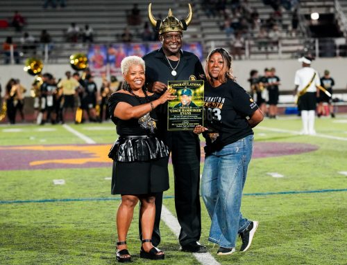 Video: Coach Donald “Burger” Evans’ legacy celebrated at Dr. L. G. Pinkston Sr. High School homecoming